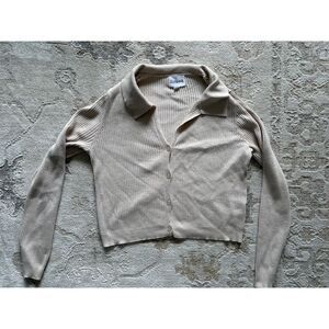 Cropped Long Sleeve - Olive + Oak Ribbed